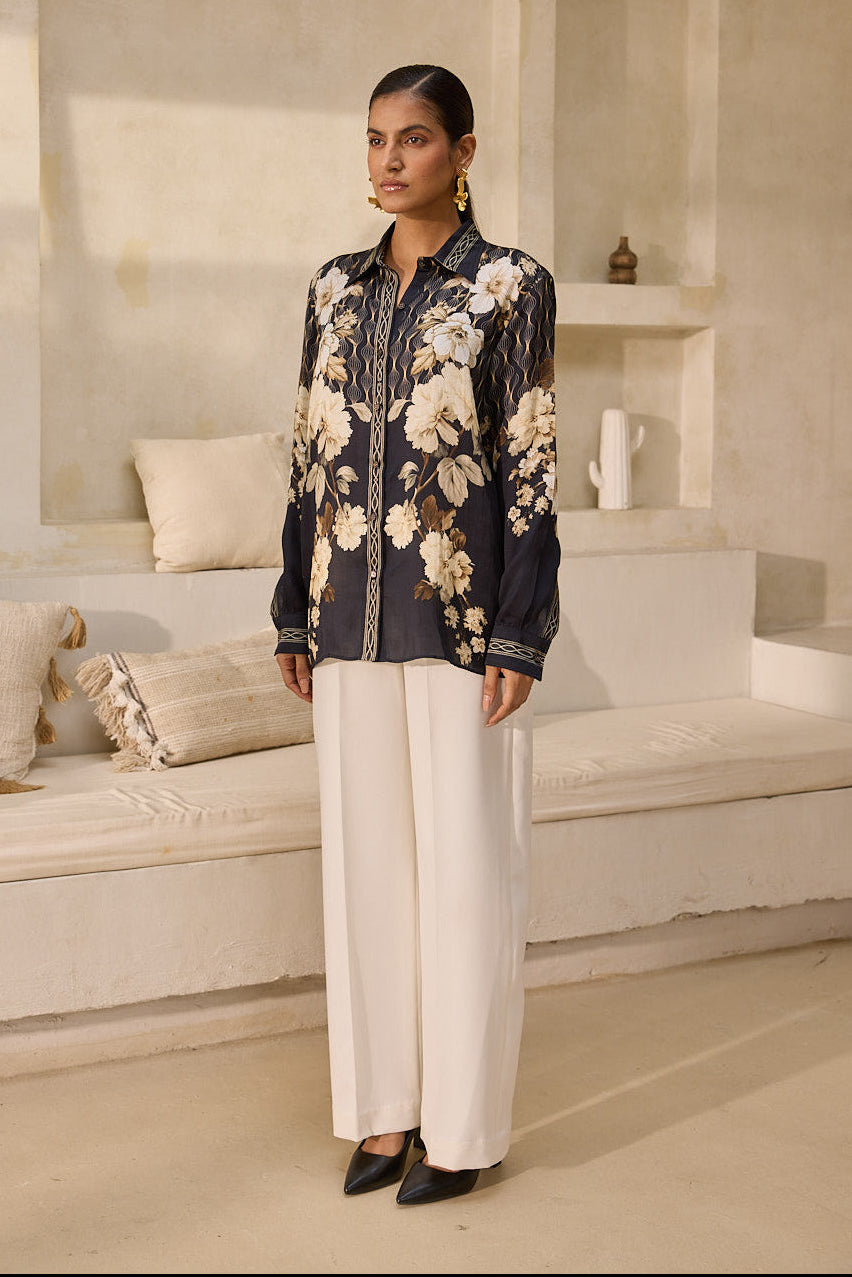 NOIR GEO FLORAL SHIRT