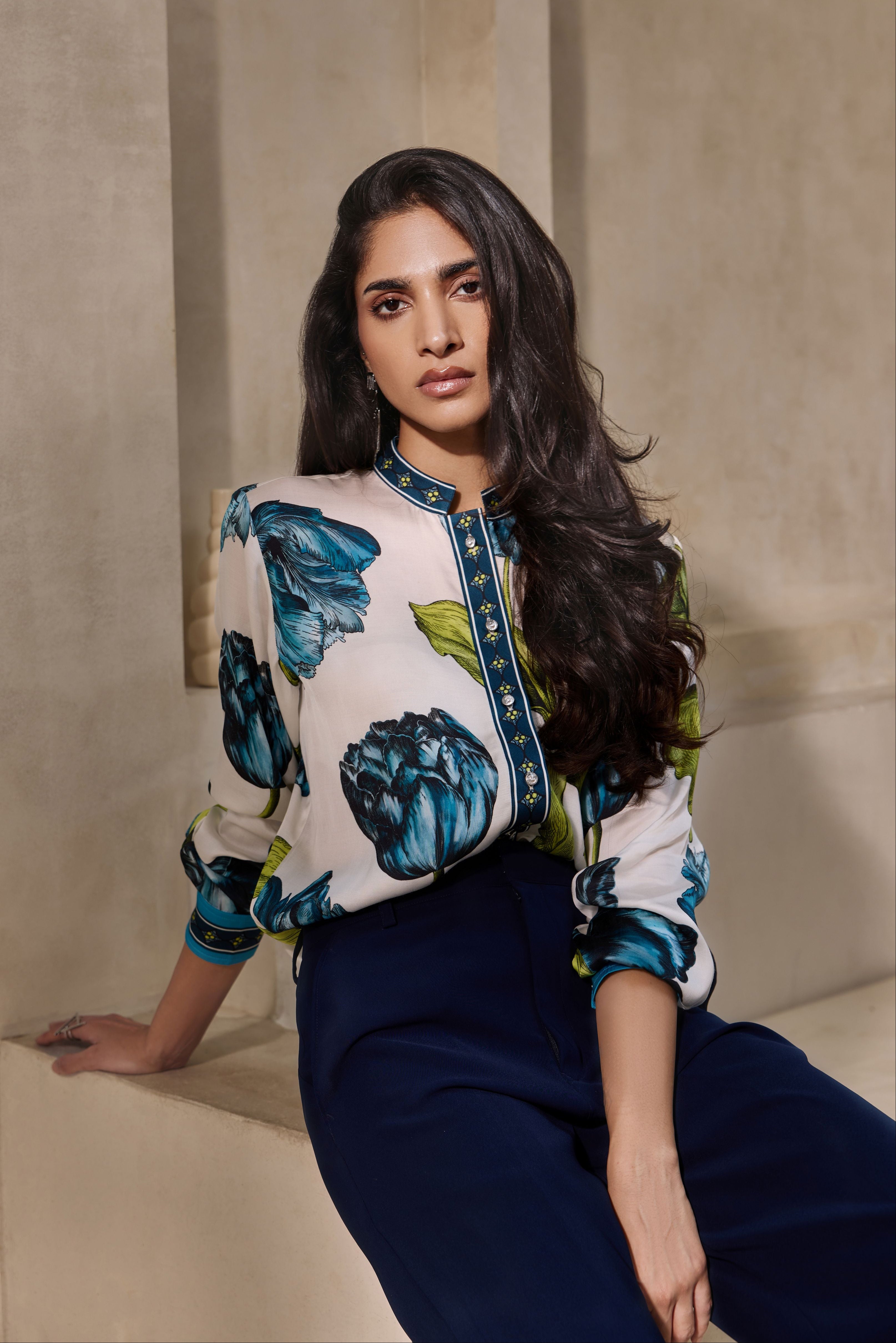 MIDNIGHT TULIP SHIRT
