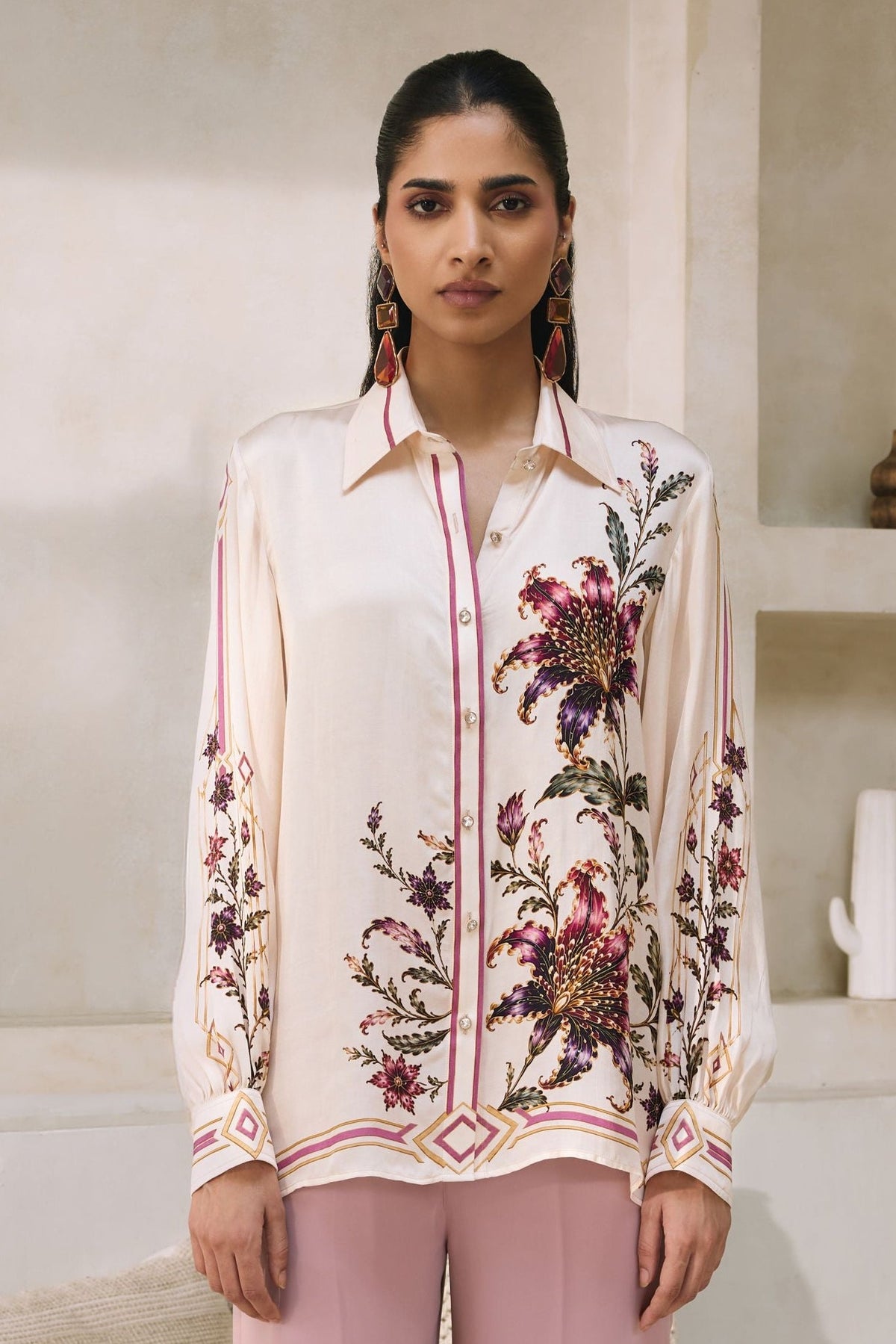 ECRU FLORAL DREAM SHIRT