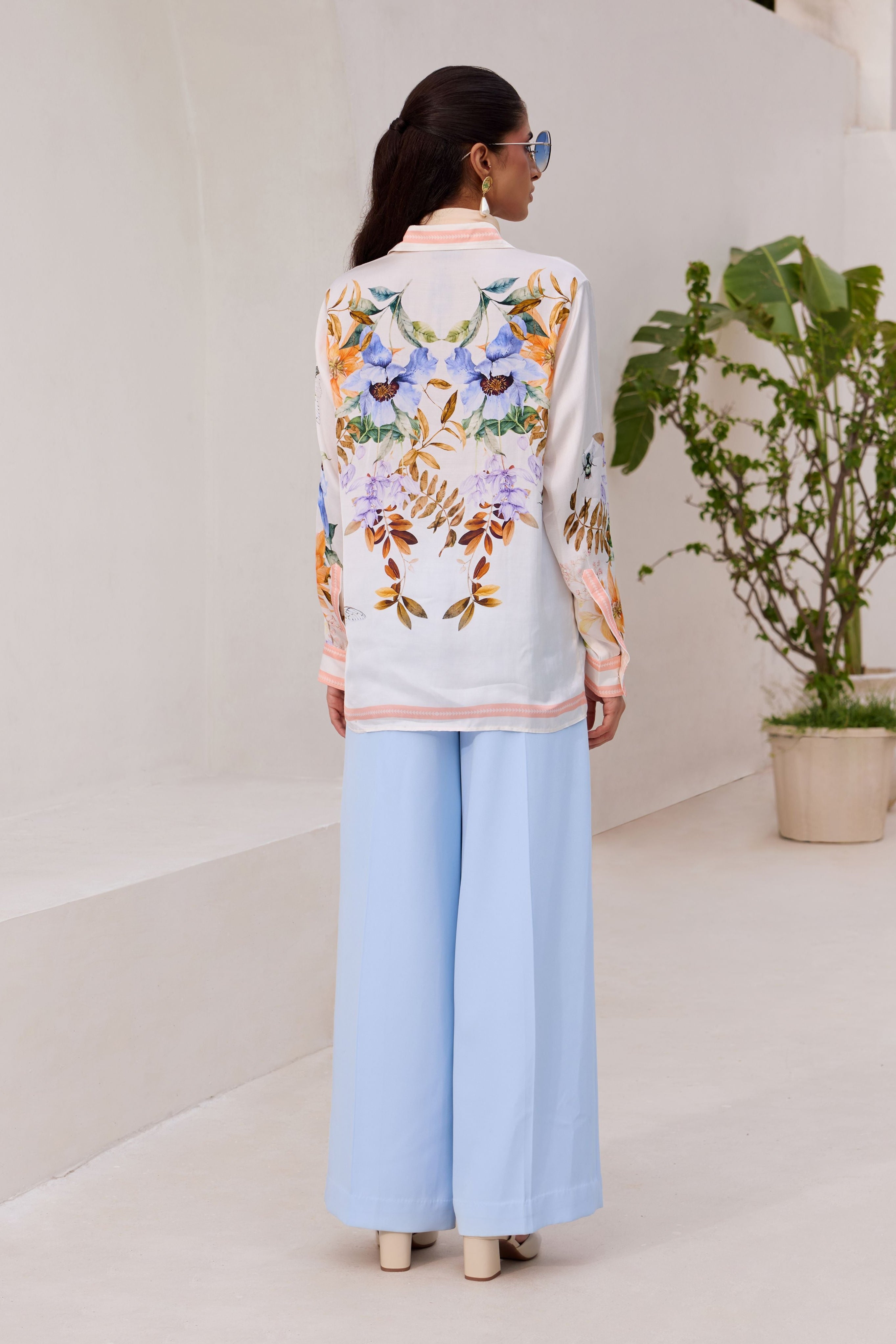 CORAL DREAM FLORAL SHIRT