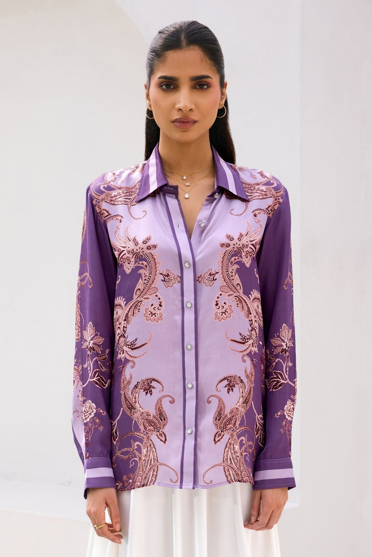 PURPLE PAISLEY SHIRT