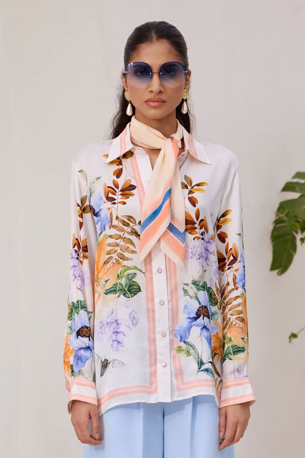 CORAL DREAM FLORAL SHIRT