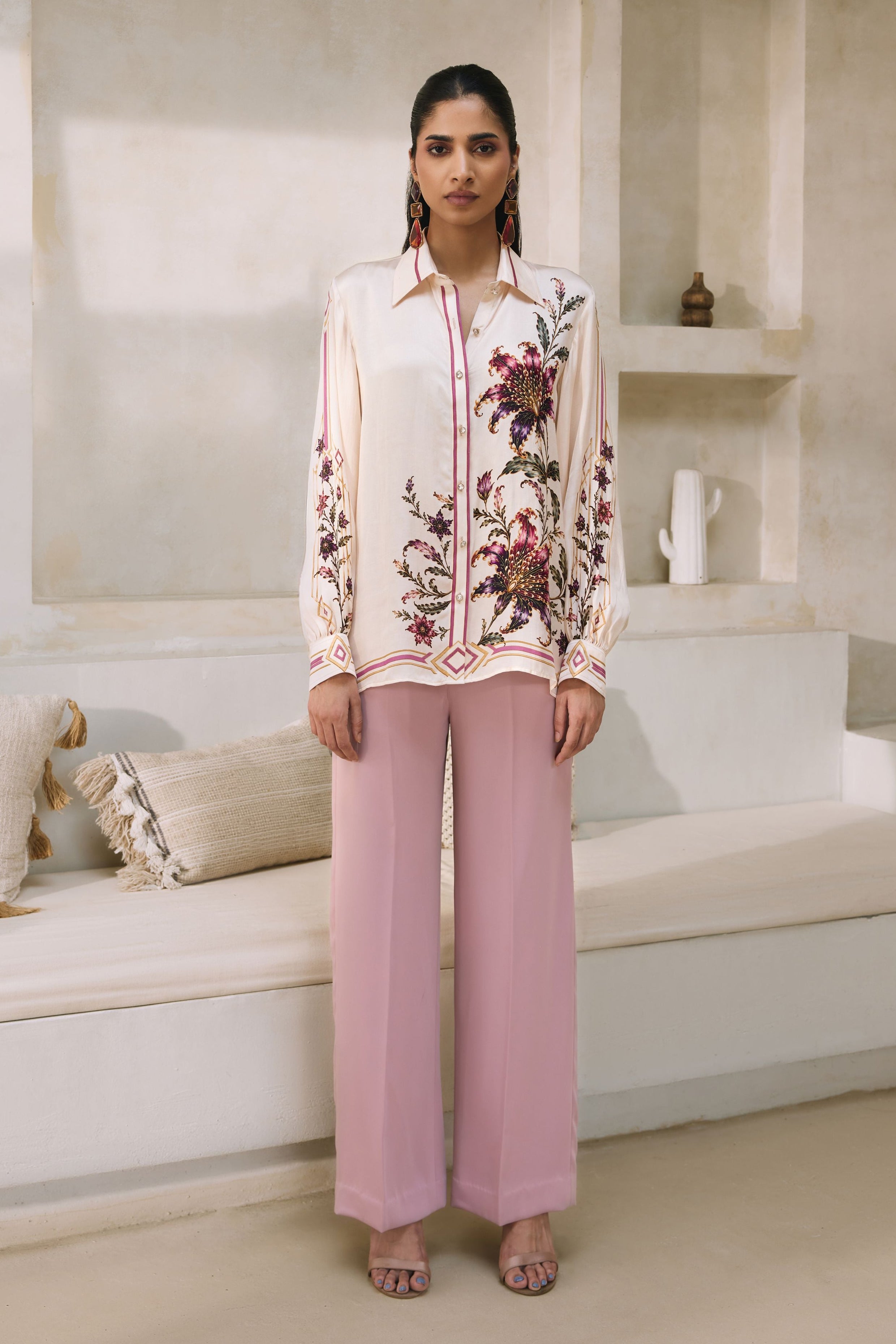 ECRU FLORAL DREAM SHIRT