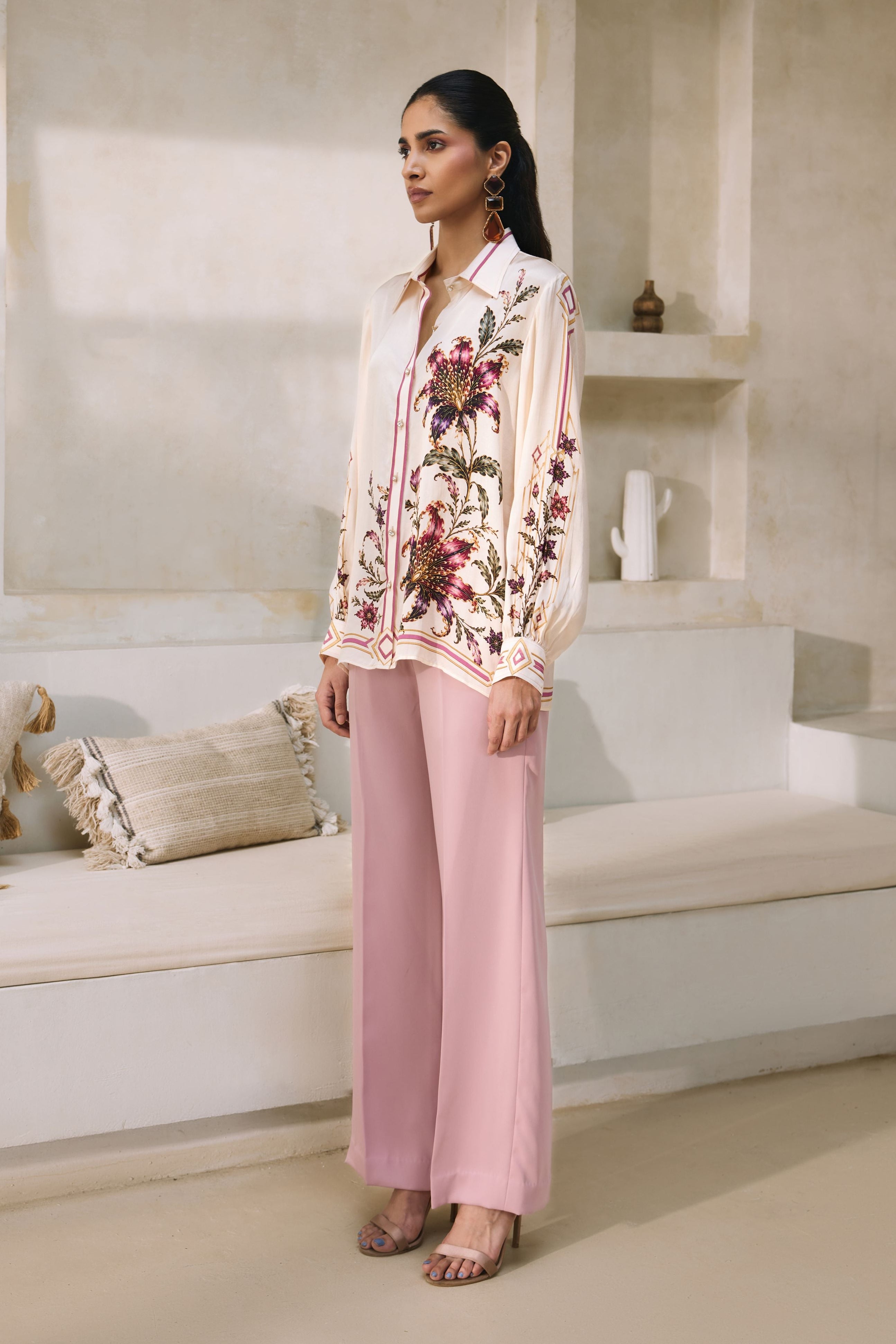 ECRU FLORAL DREAM SHIRT