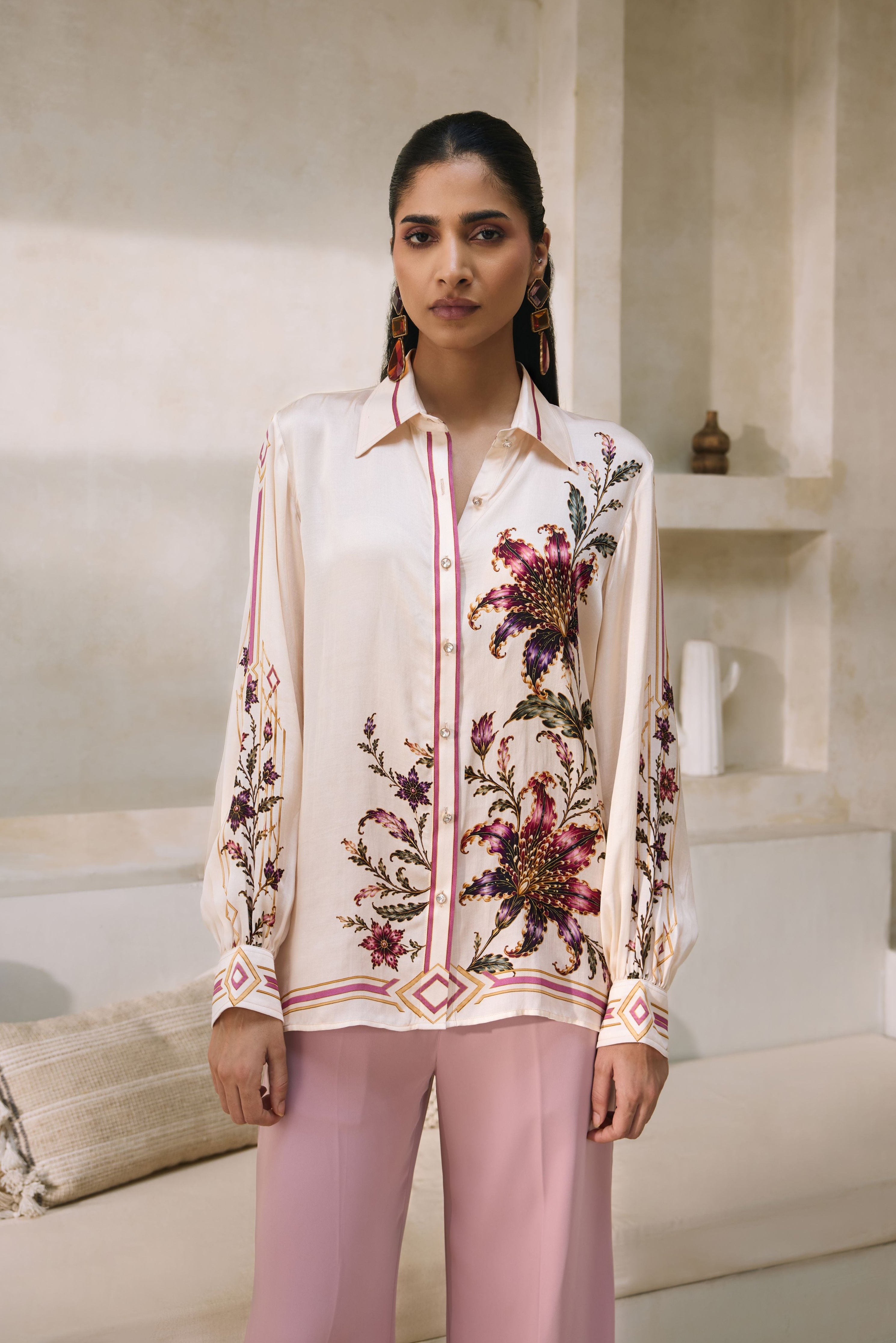 ECRU FLORAL DREAM SHIRT