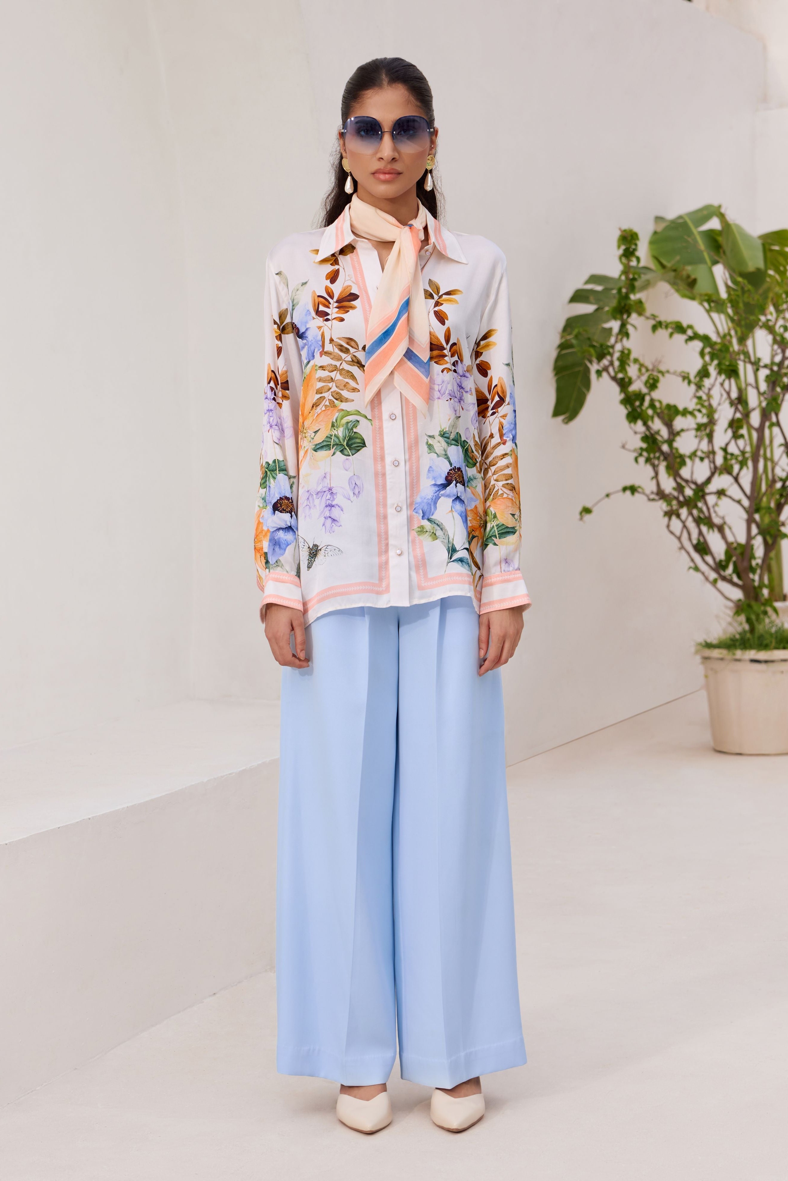 CORAL DREAM FLORAL SHIRT