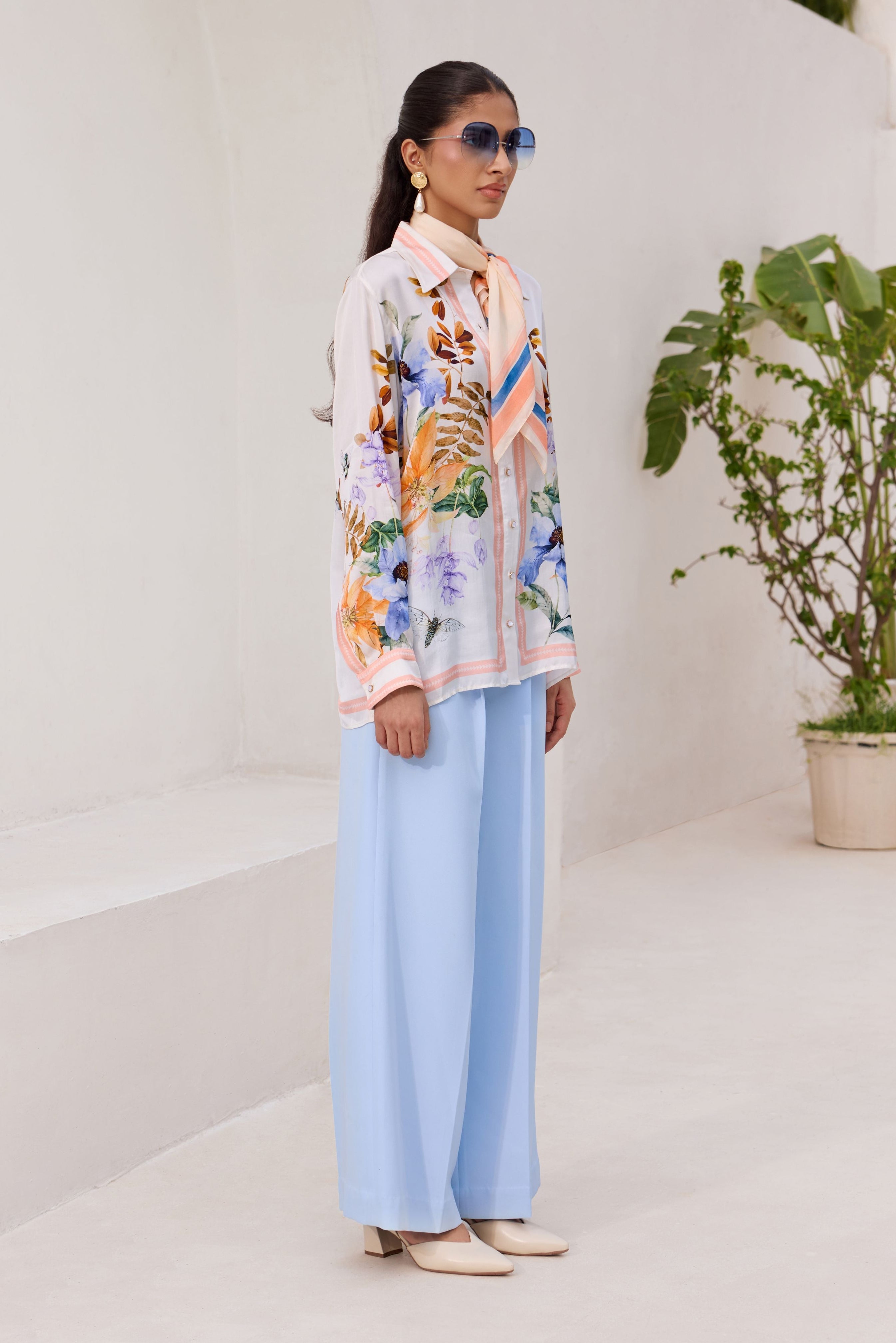CORAL DREAM FLORAL SHIRT