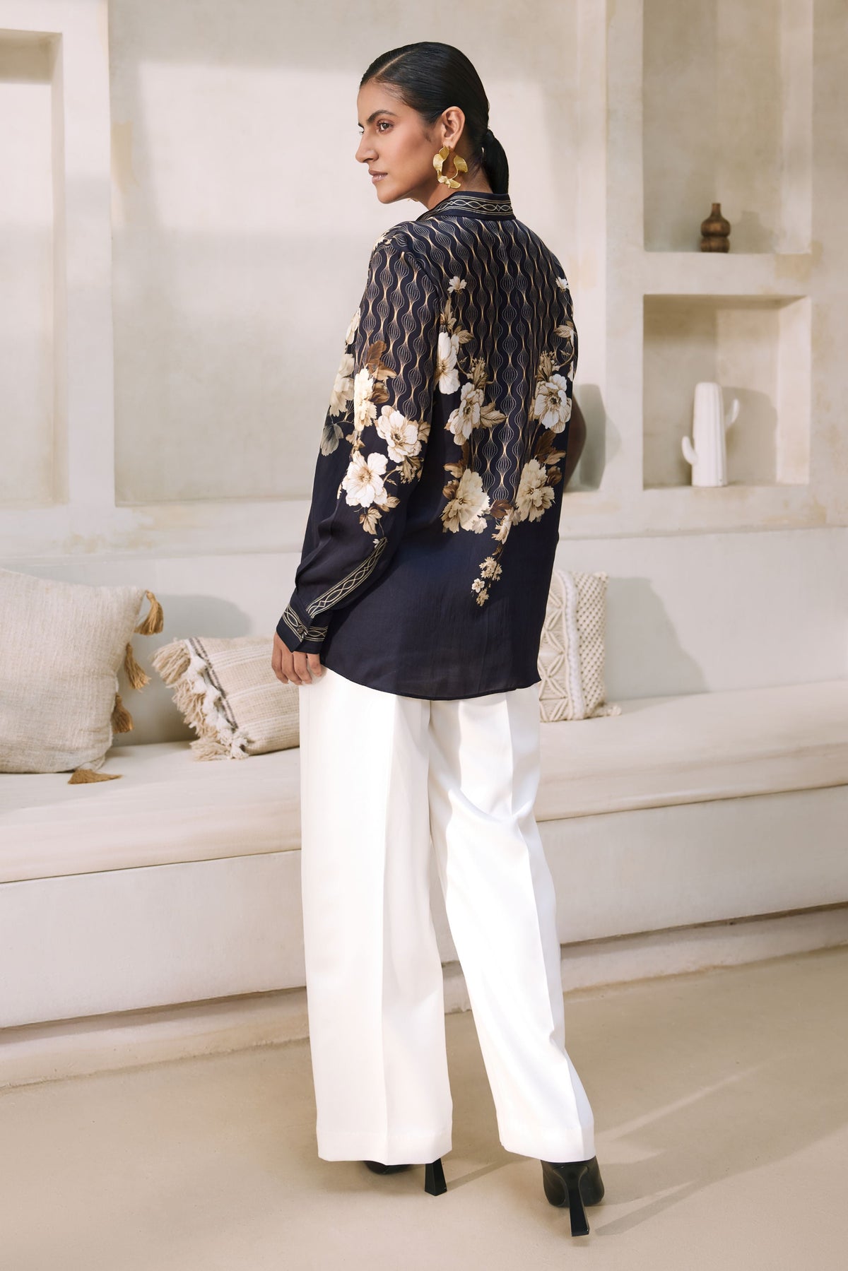 NOIR GEO FLORAL SHIRT